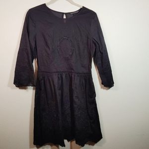 Victoria's Secret Black Embroidered Dress 8